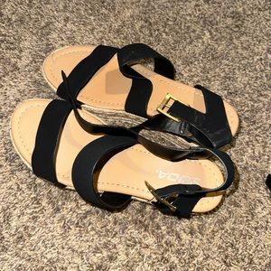 Sandals- black straps, very cute and comfy